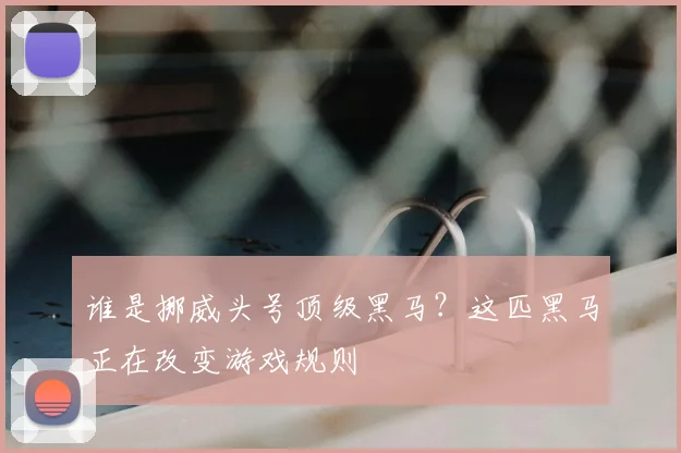 谁是挪威头号顶级黑马?这匹黑马正在改变游戏规则